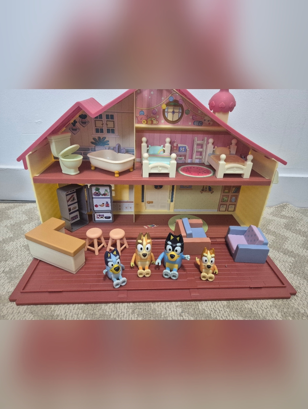 Bluey Family Home Playset With Figures And Furniture